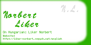 norbert liker business card